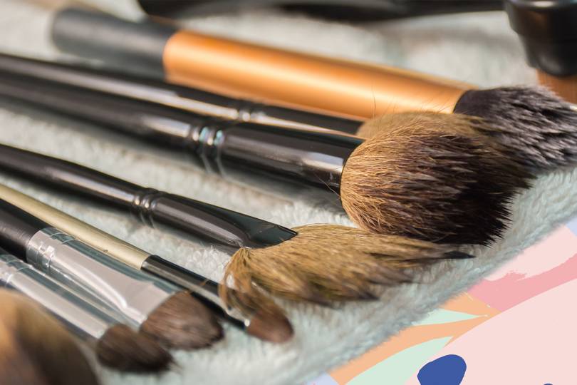 how to clean synthetic makeup brushes