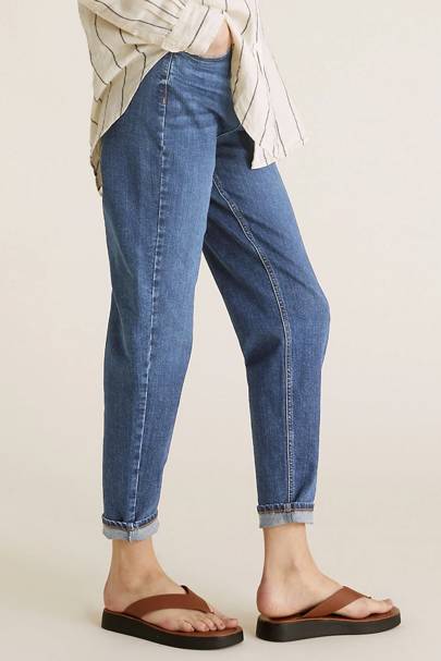 Yours Women/'s Indigo Bootcut Isla Jeans Plus Size Curve Blue Size