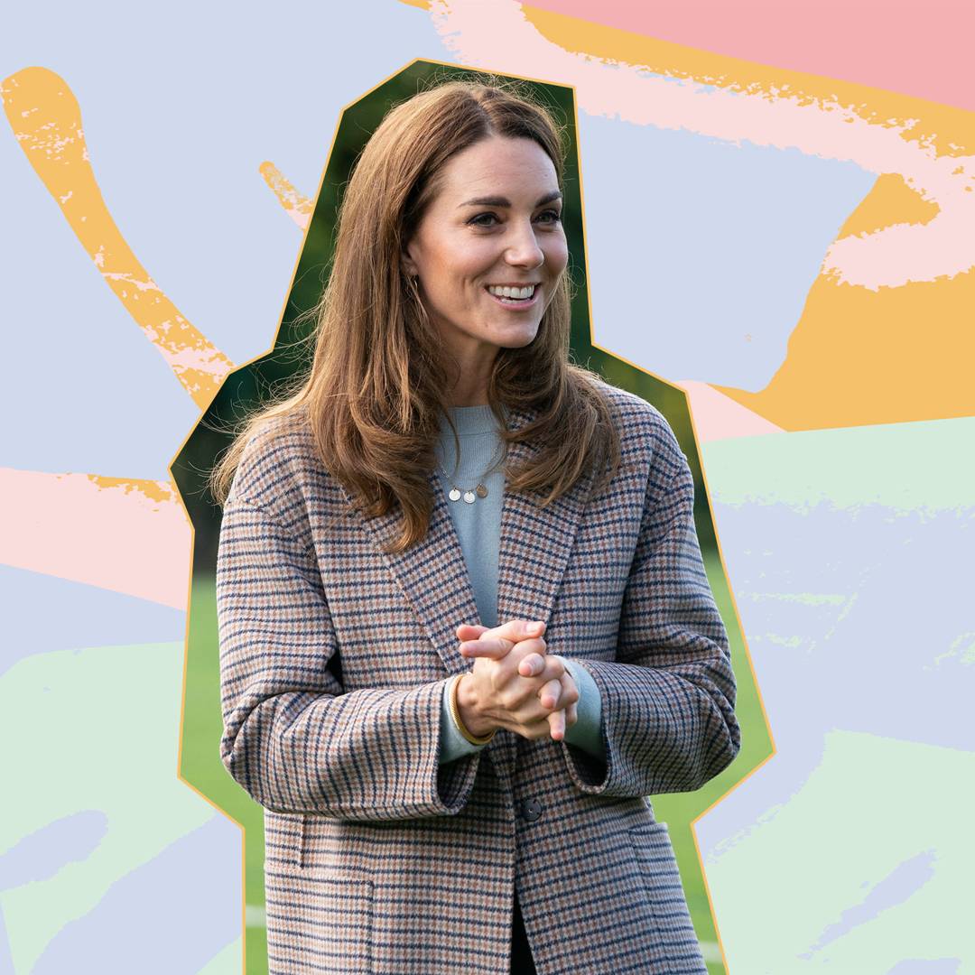 Image: Here's where to get your hands on Kate Middleton's favourite high street checked coat (while it's still in stock!)