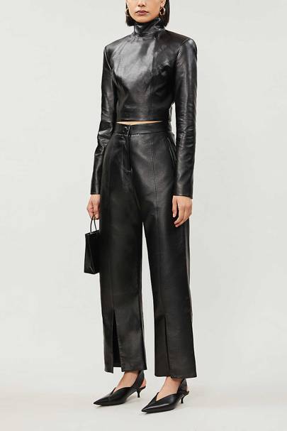 leather trousers shop