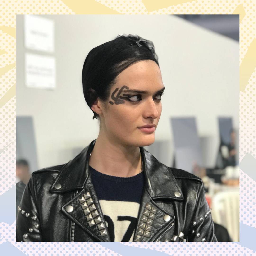 Image: 'Midnight makeup' is the hot trend we discovered backstage with Dior Beauty at Paris Fashion Week. Here's how to get the look...