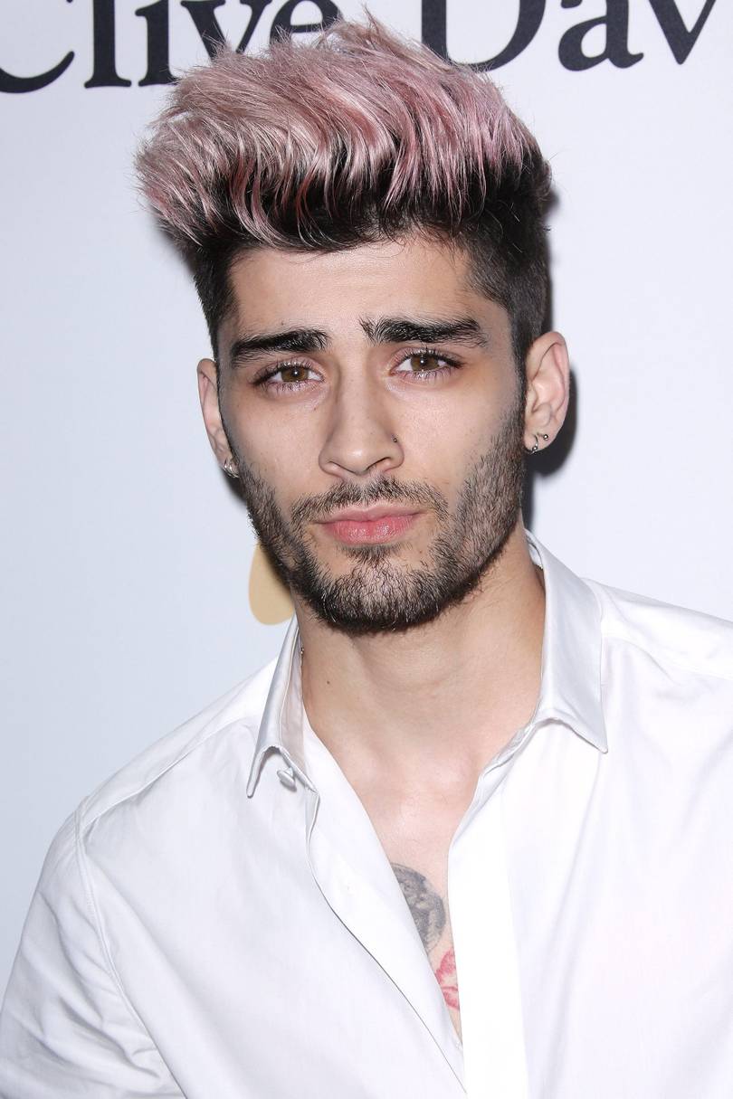 Zayn Malik Hair And Hairstyles Blonde Floppy Shaved And Pink Glamour Uk 