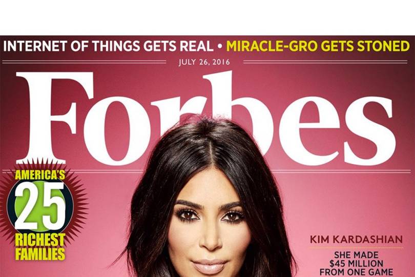 Kim Kardashian Forbes magazine cover | Glamour UK