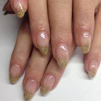 Gold Glittery Tips Gold Glittery Tips