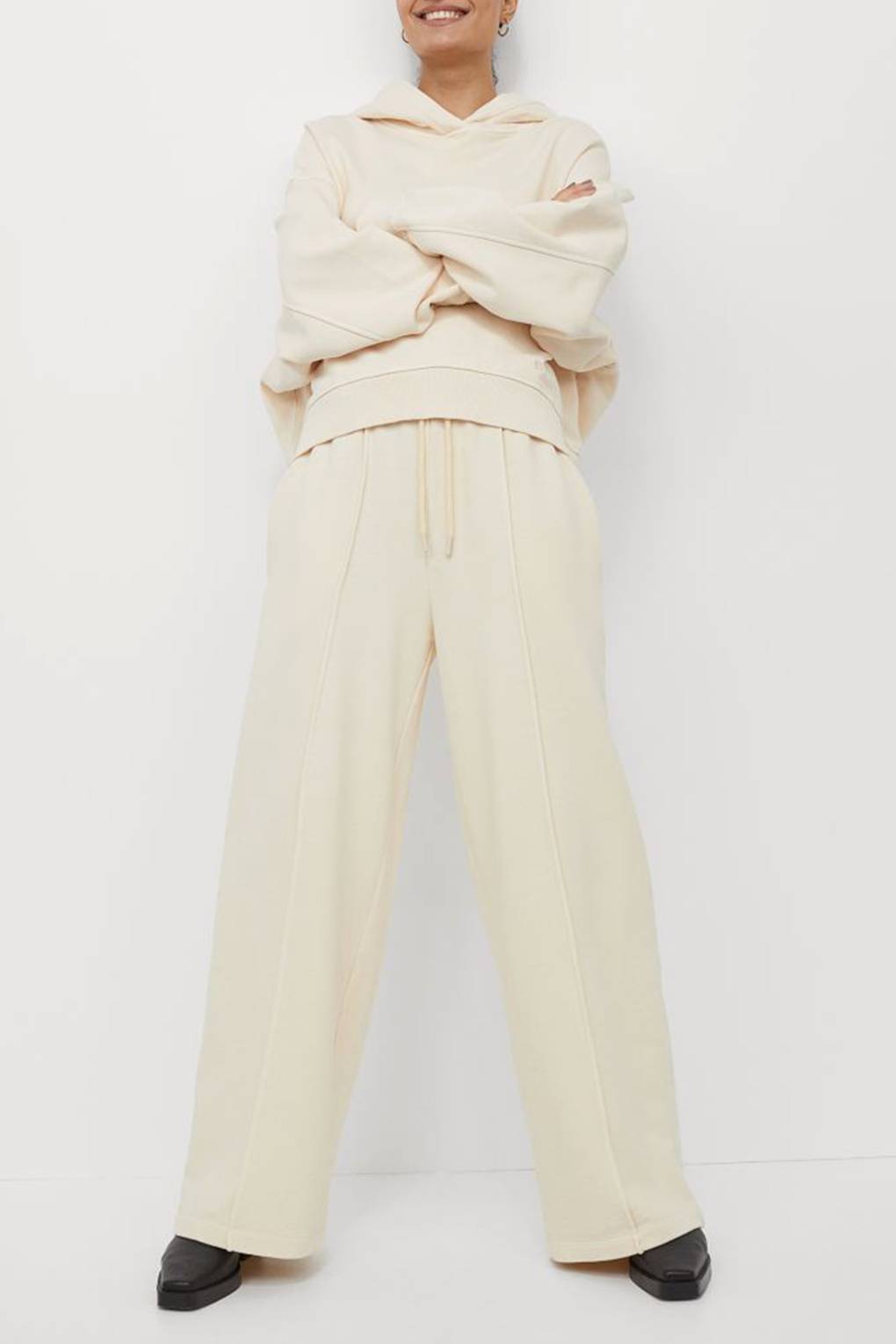 open leg tracksuit bottoms