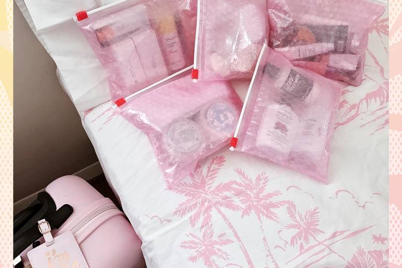 Glossier Pouch 11 Genius Glossier Girl Ways To ReUse Your Pink Pouch