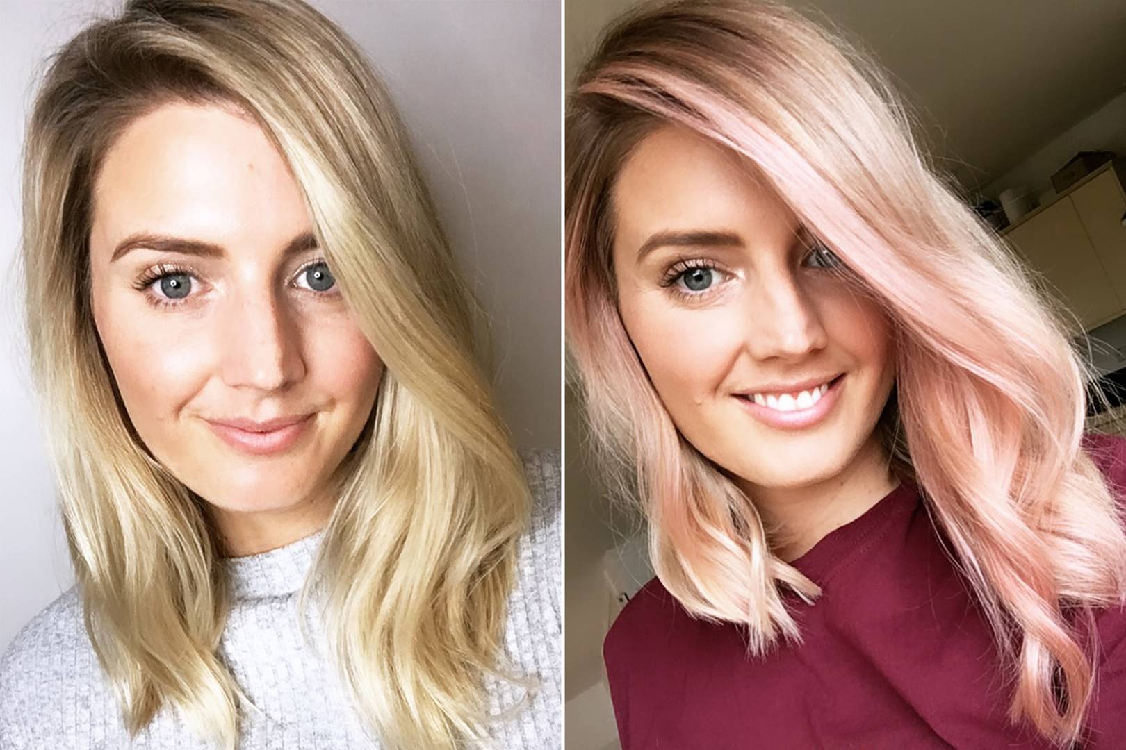 pink.and blonde hair