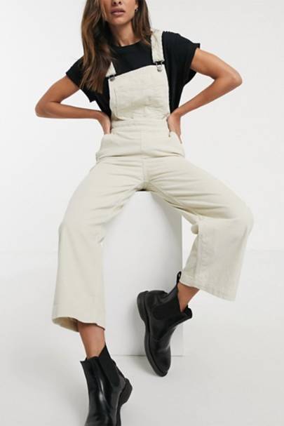 cream dungarees