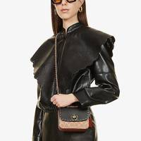 tan designer cross body bag
