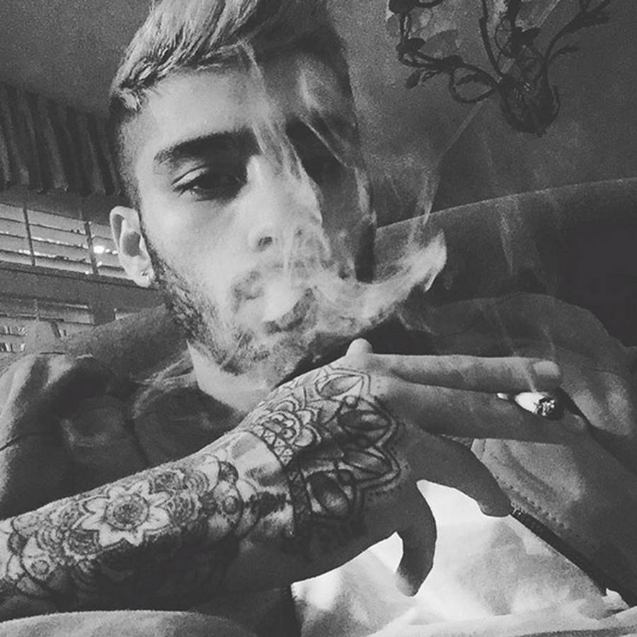 Zayn Malik Smoking Picture On Instagram Glamour Uk 