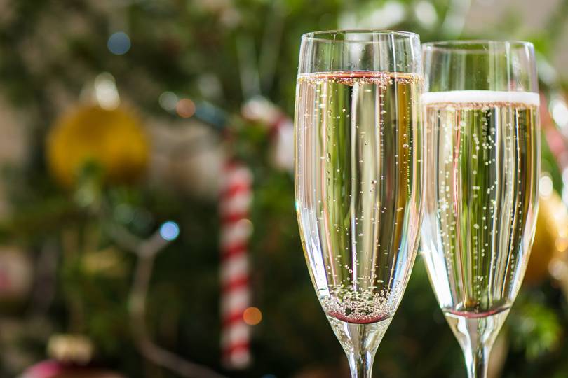 Prosecco christmas drink