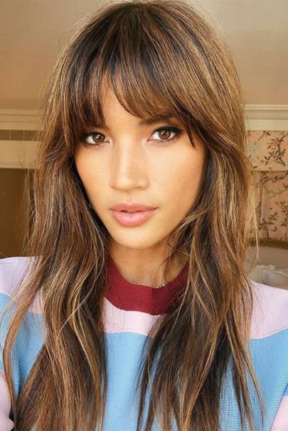 fringe hairstyles from choppy to sideswept bangs  glamour uk