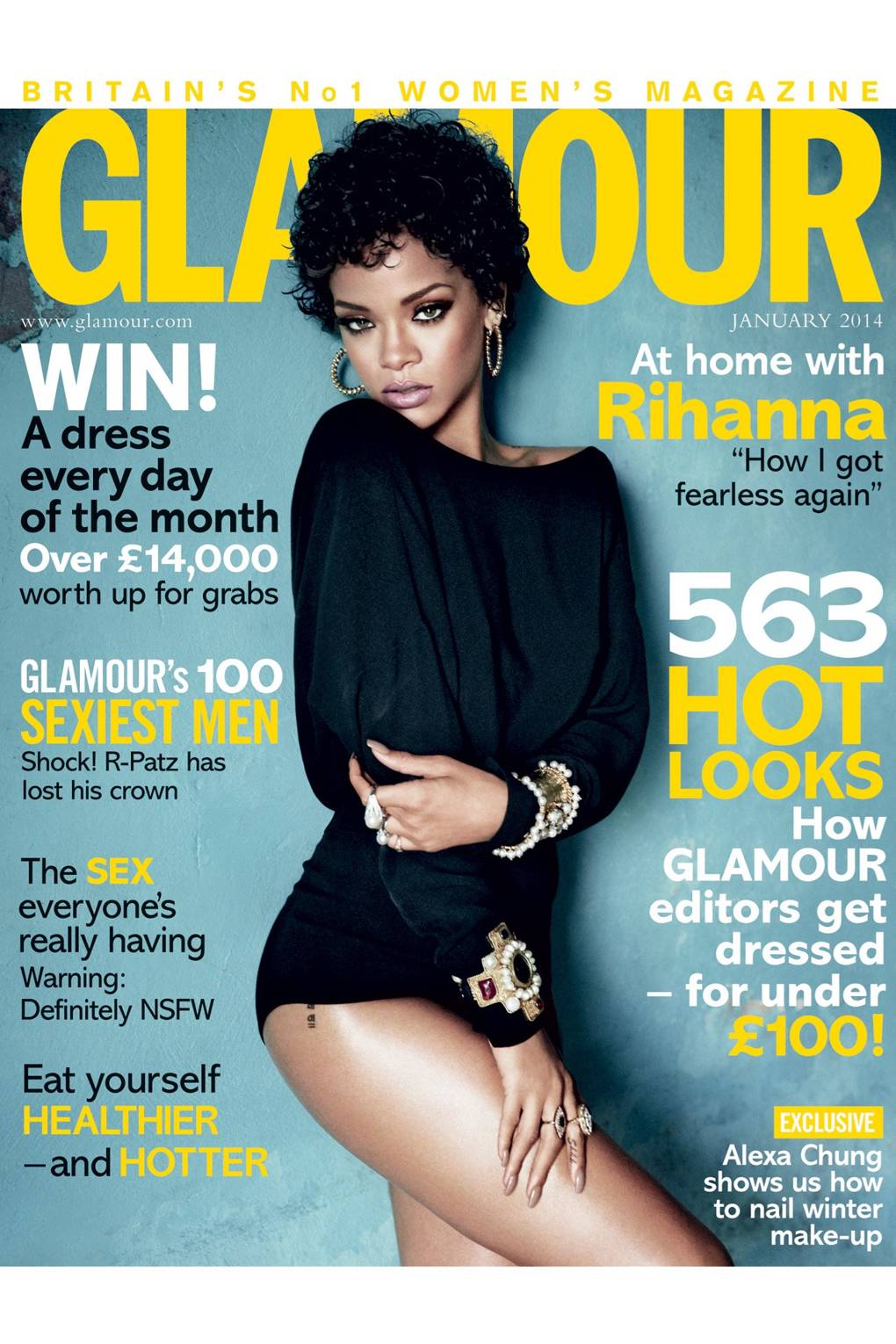 January 2014 issue of GLAMOUR Magazine Glamour UK