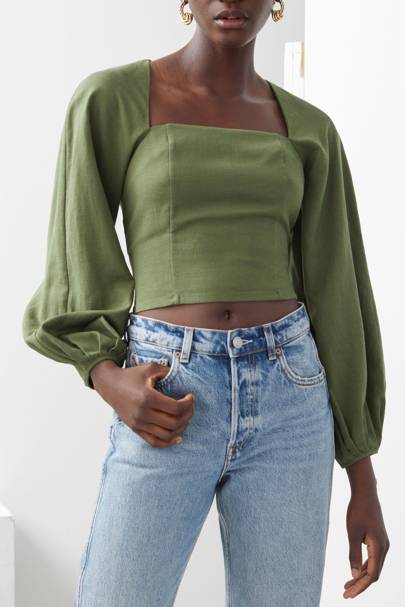 top puff sleeves