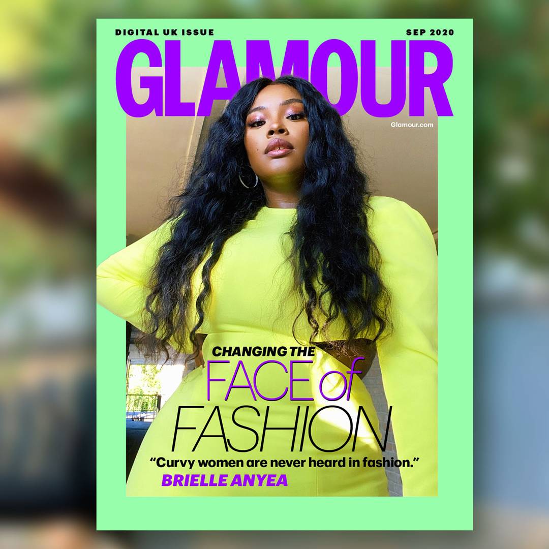 Image: 'There arenât enough designers who genuinely care about plus size, curve and inclusive fashion': Brielle Anyea is GLAMOURâs September digital cover star