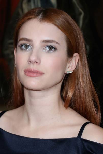 emma roberts chocolate brown hair