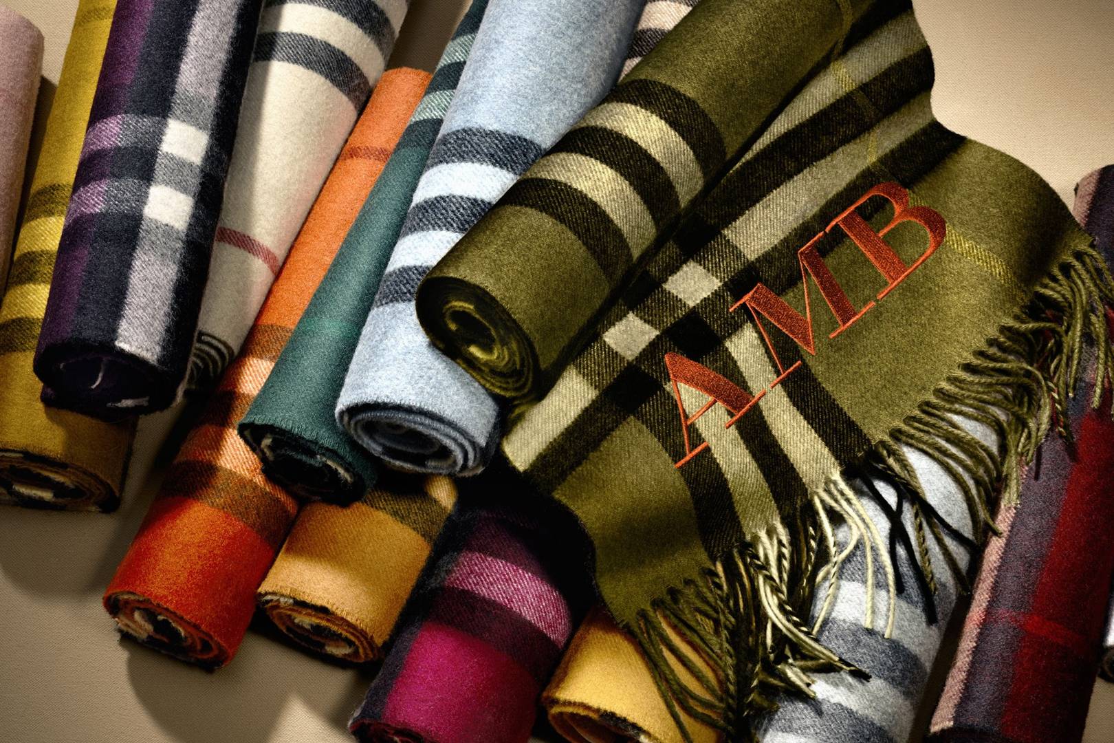 burberry personalised scarf