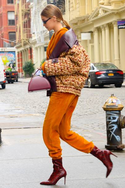 Gigi Hadid S High Street Boots Are A New York Fashion Week Highlight Glamour Uk
