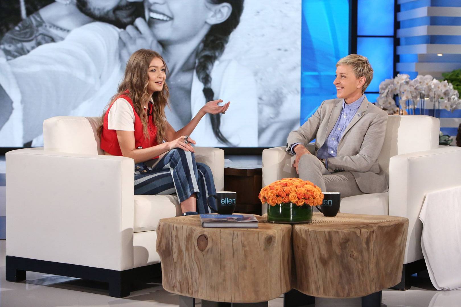 Gigi Hadid On The Ellen Degeneres Show For The First Time