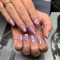 Nail art holographique