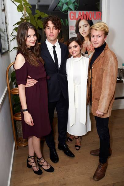 Behind The Scenes At Glamour S Dinner With Jenna Coleman Amp The