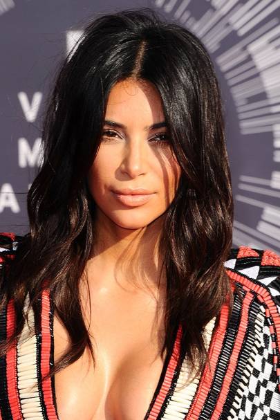 Medium Length Hair Kim Kardashian