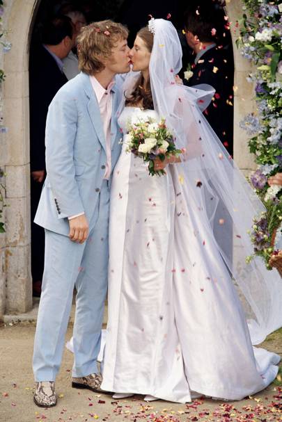 Unusual Celebrity Wedding Dress Ideas From Pink To Black And Everything Inbetween Glamour Uk