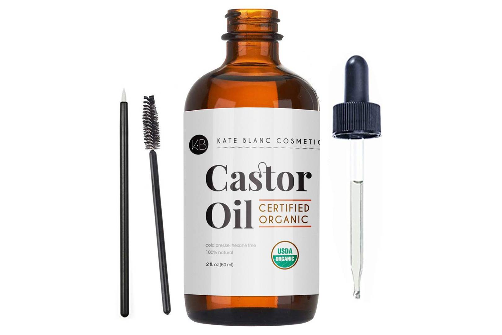 The £7.60 Organic Cold Pressed Castor Oil by Kate Blanc Cosmetics Has