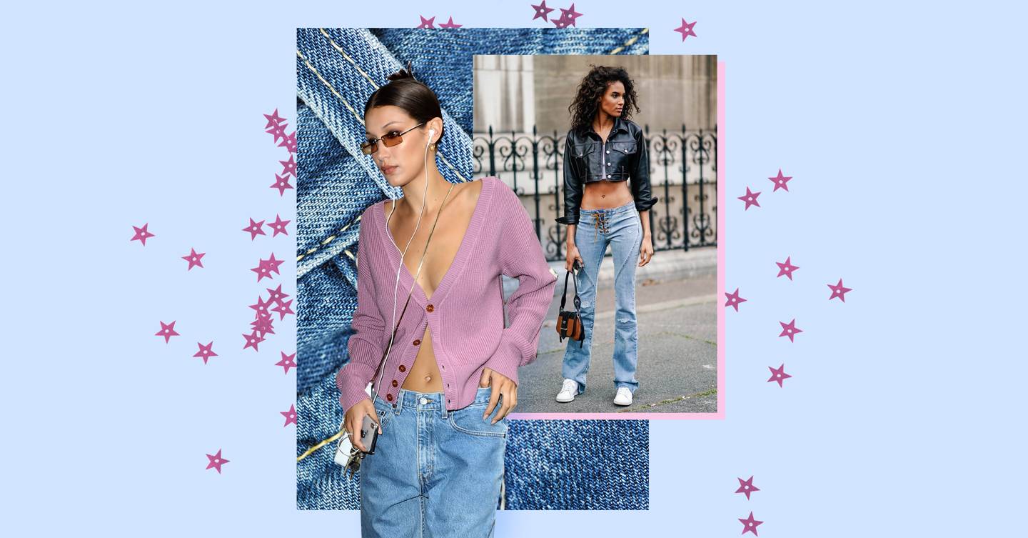 Low Rise Jeans Are Back On Trend Thanks To Bella Hadid Glamour Uk