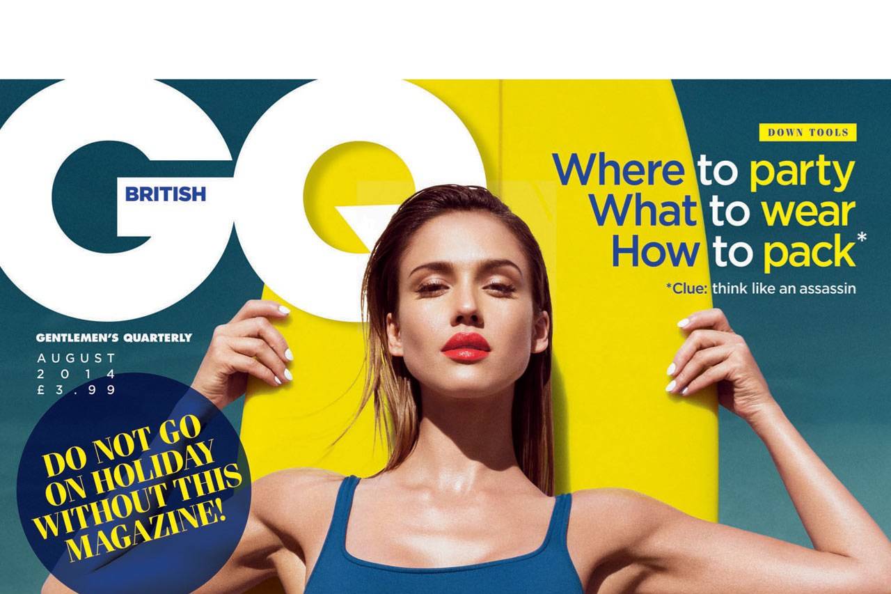 Jessica Alba GQ cover - GQ Magazine - swimsuit | Glamour UK