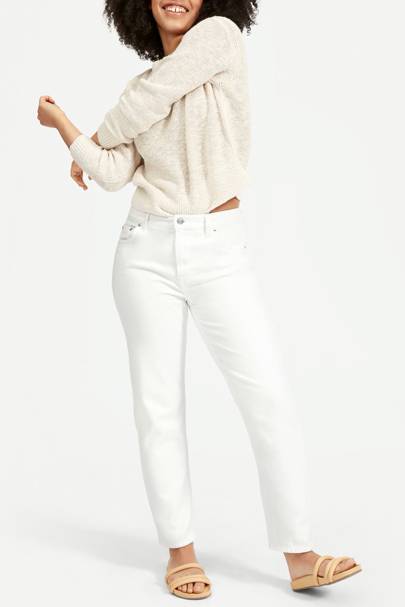 White boyfriend jeans womens Clearance