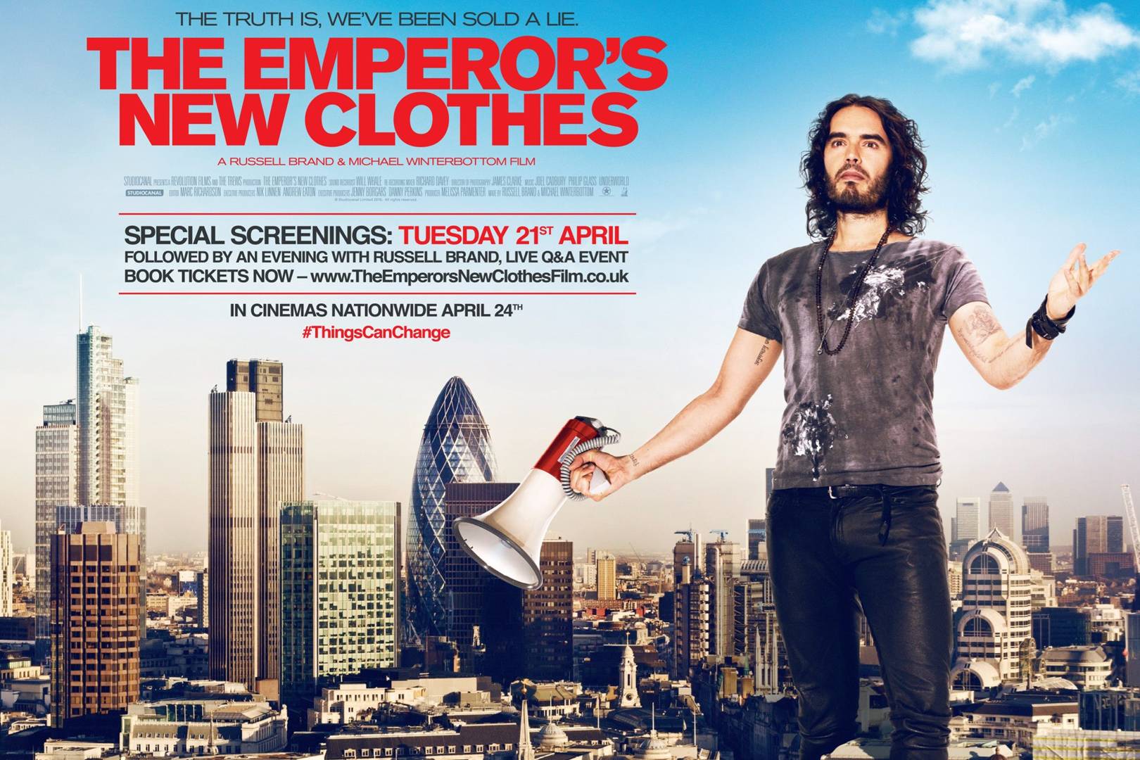 Russell Brand documentary review Emperor’s New Clothes Documentary