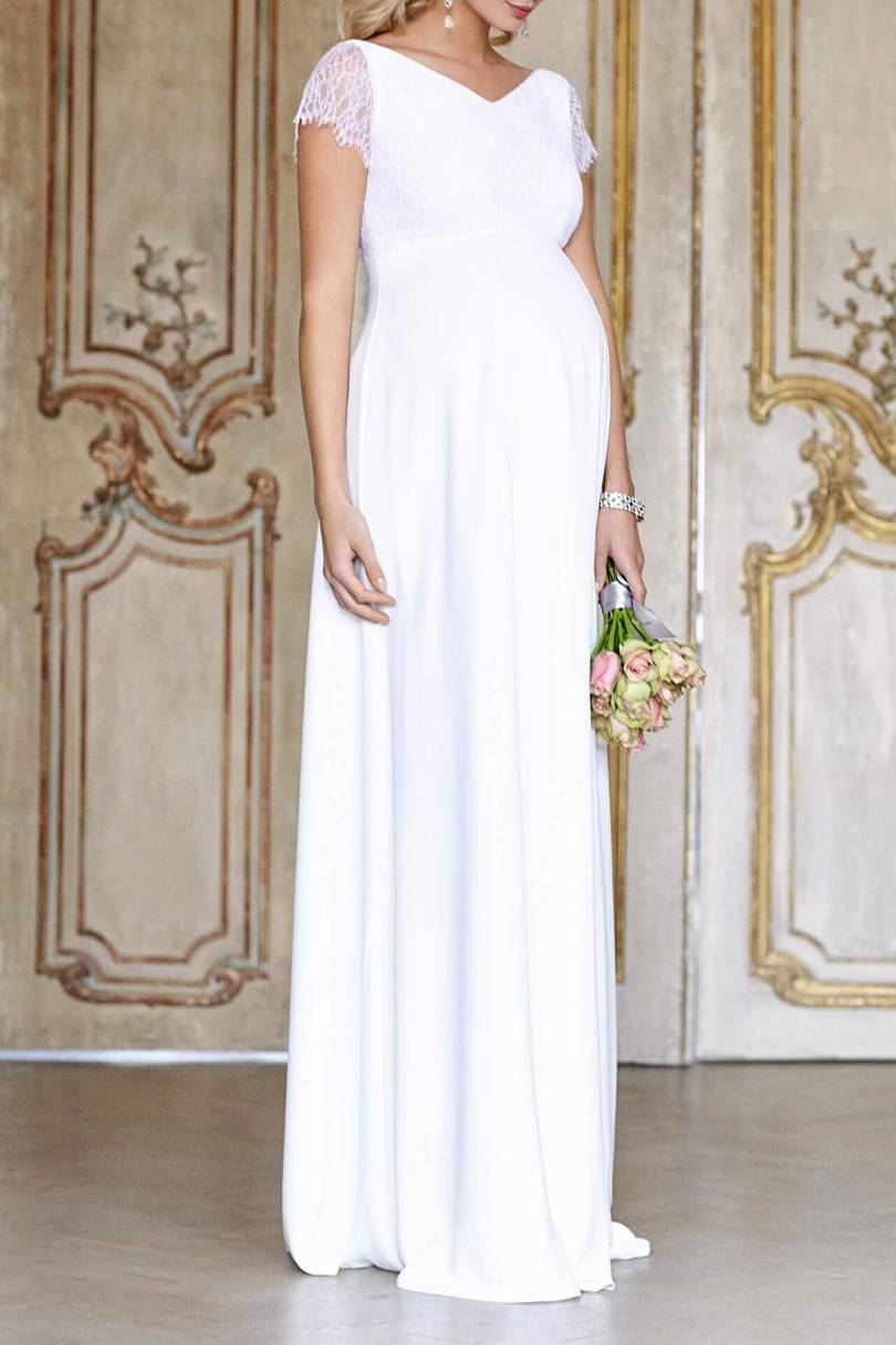 beautiful maternity wedding gowns
