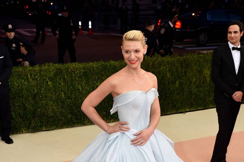 claire danes blue dress