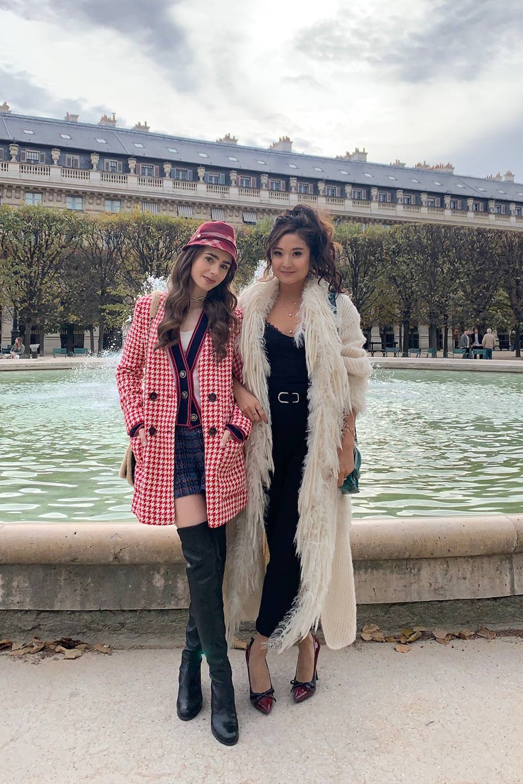 emily in paris outfits pink coat