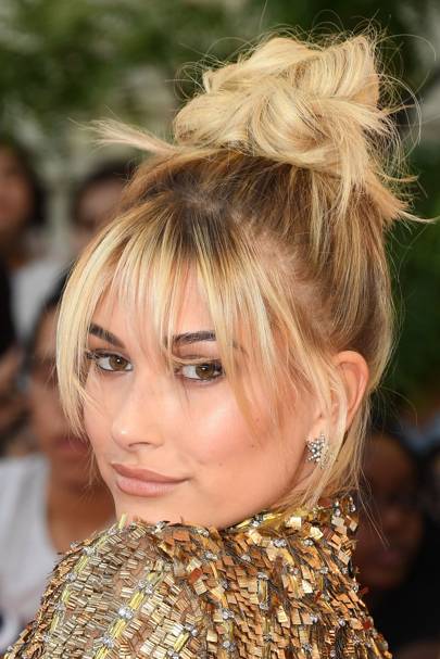 Bang Hairstyles Hailey Baldwin Platinum Blonde Hair Bangs News