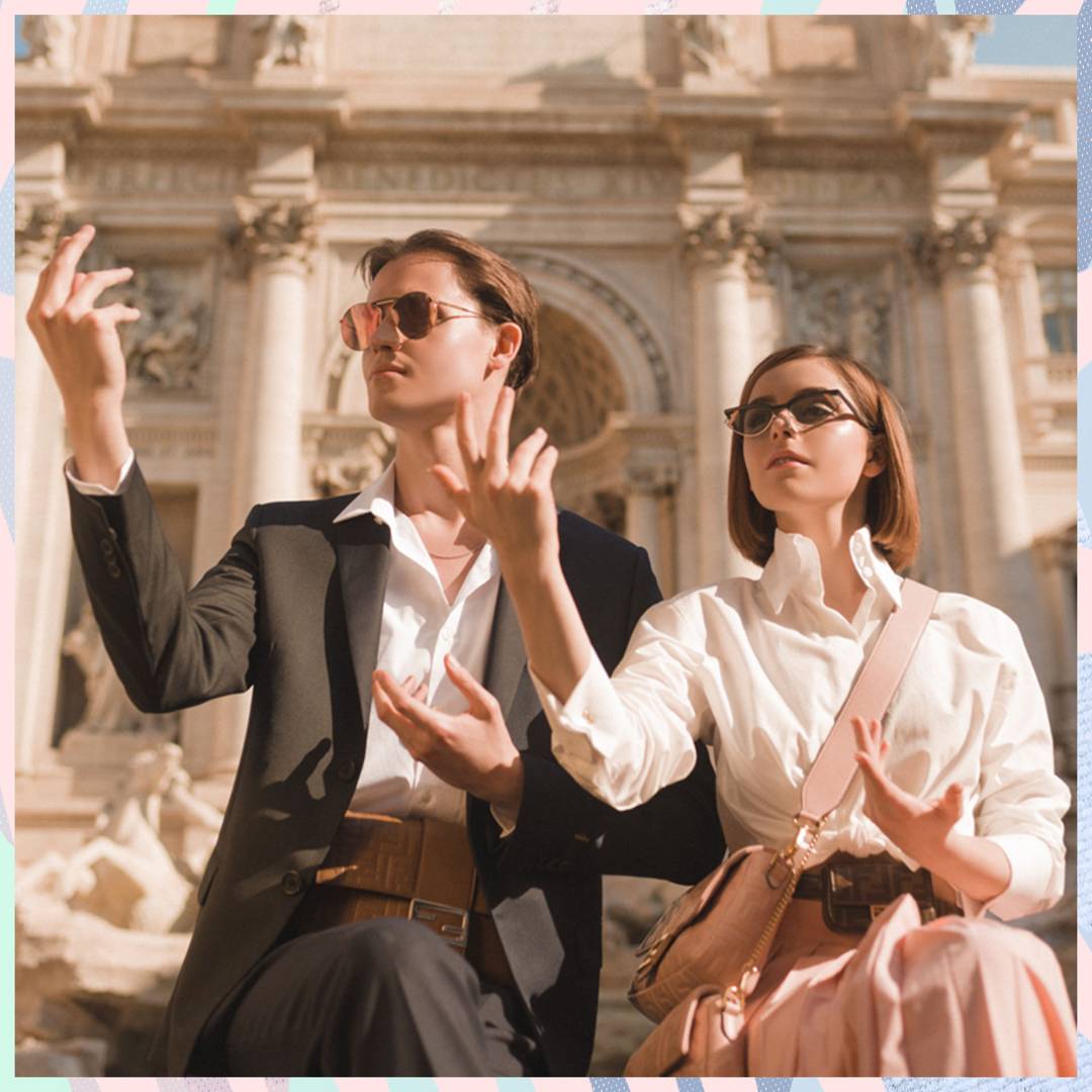 Image: Kiernan Shipka and Christian Coppola are giving us all the 'Lizzie McGuire Movie' feels in Rome for Fendi campaign