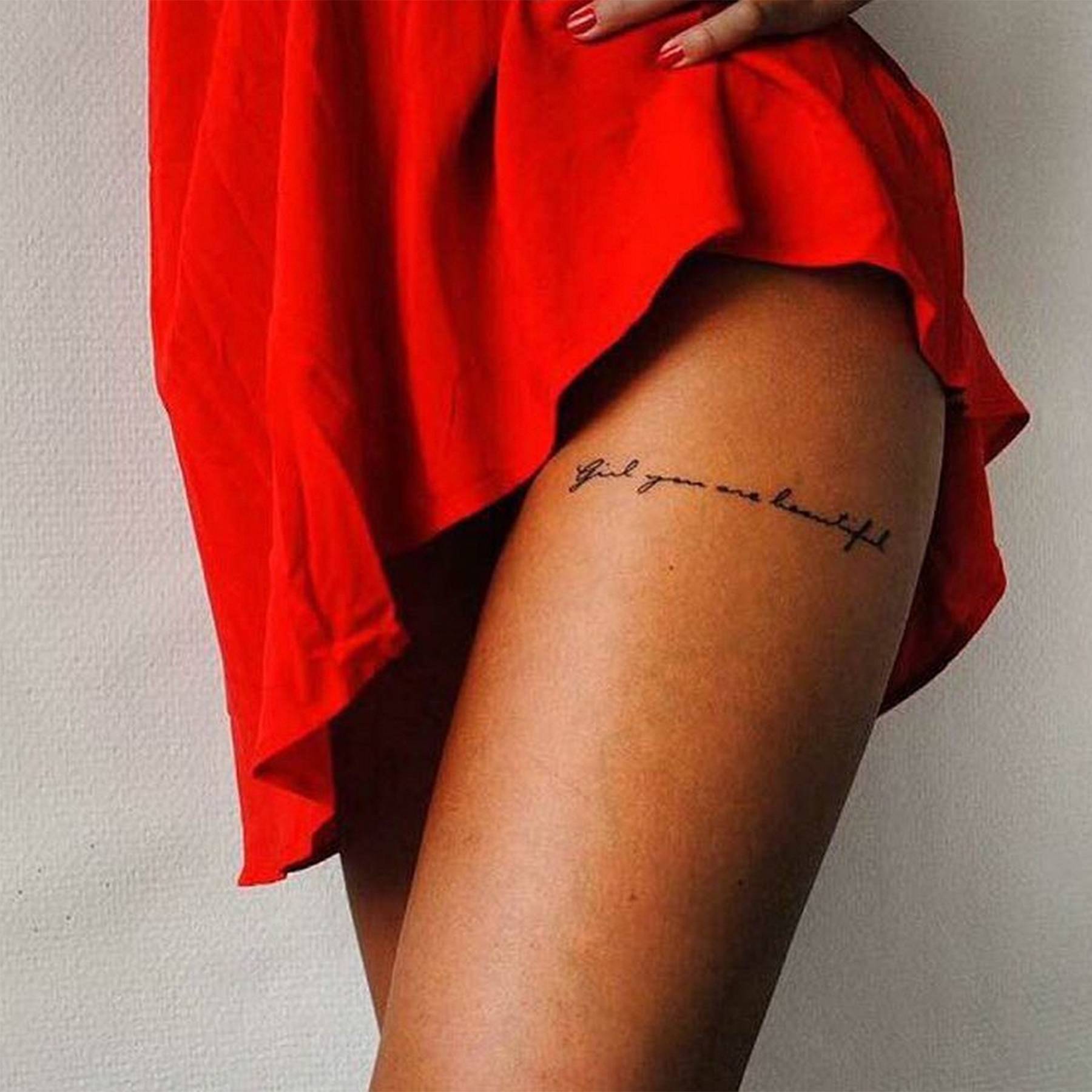 Meaningful Tattoos For Girls On Leg