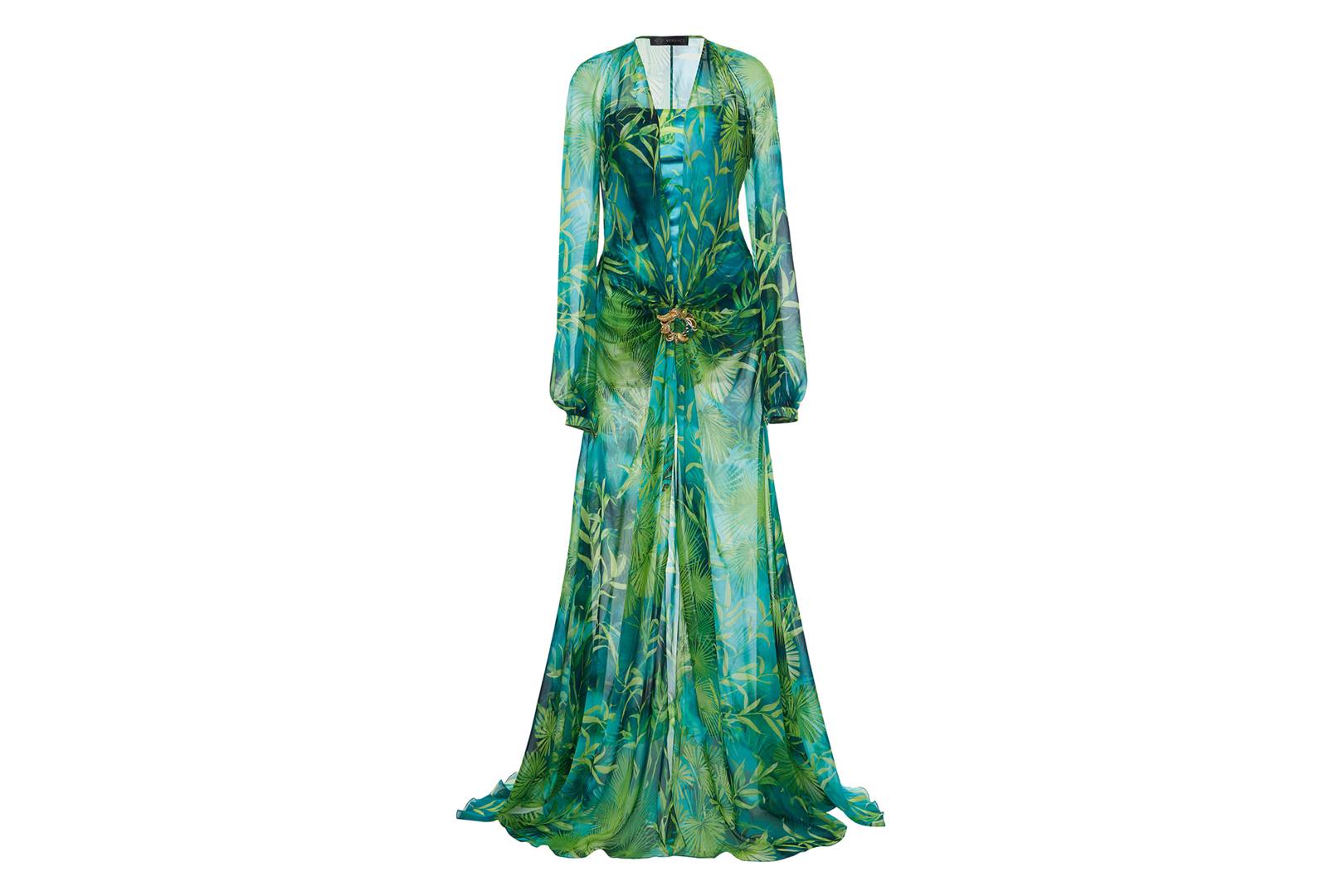 jungle print versace dress