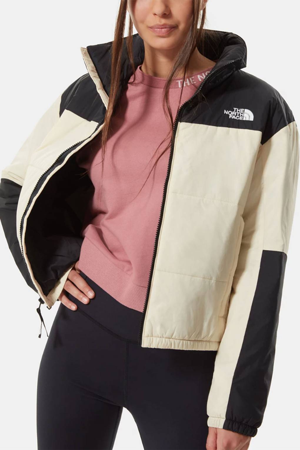 north face pink puffer coat