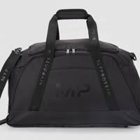 plain black gym bag