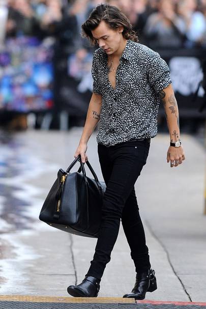 Harry Styles Fashion Story In Photos 2012 2021 Lots Of Shirts Jeans Boots Glamour Uk