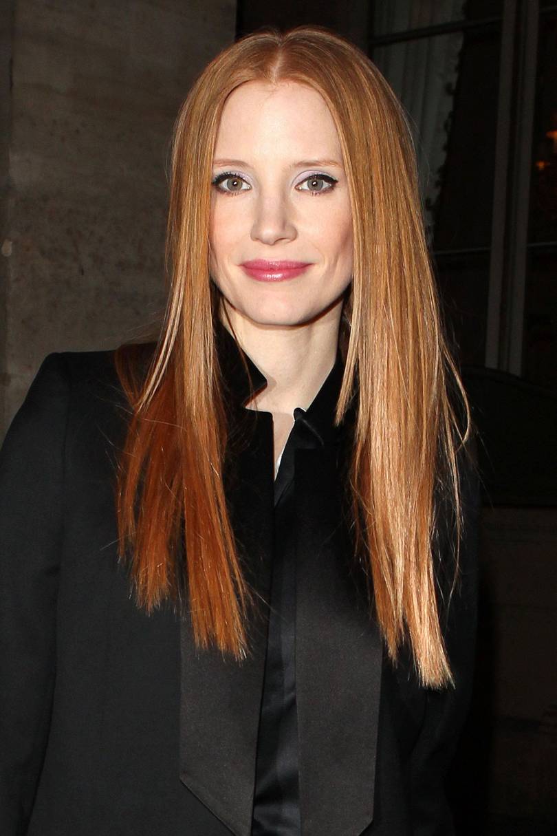 Jessica Chastain New Hair Fringe Bangs Photos Celebrity News And Gossip