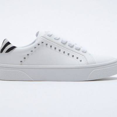 elegant white trainers