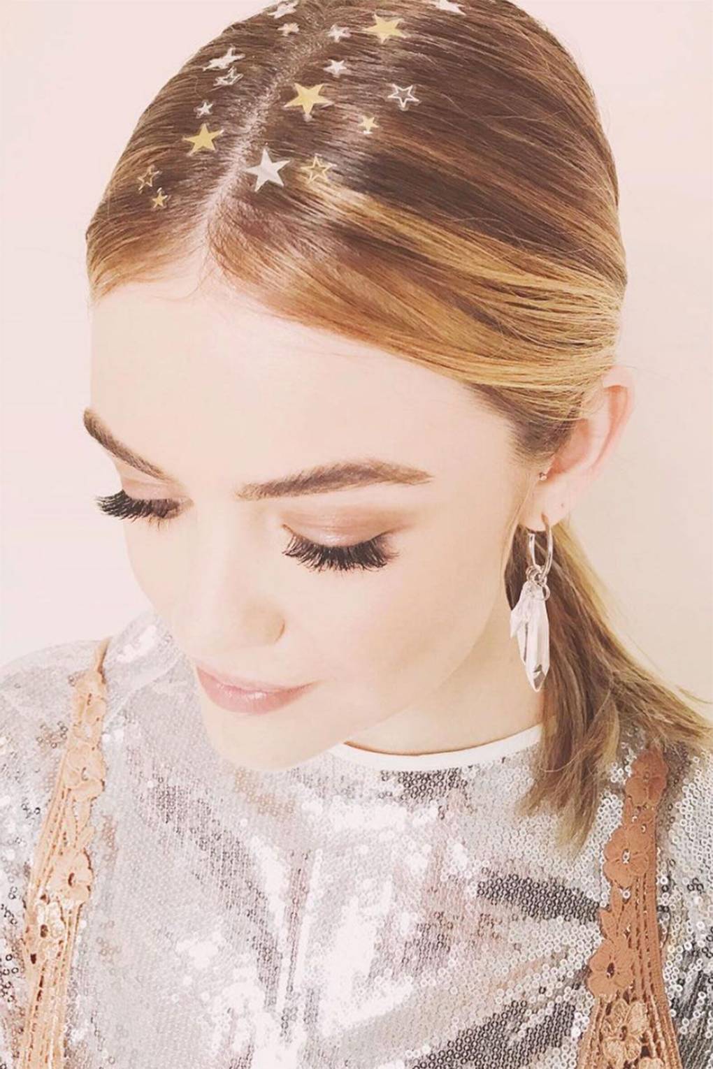 Lucy Hale S Hair Tattoos With Stars Hair By Kristin Ess Glamour Uk