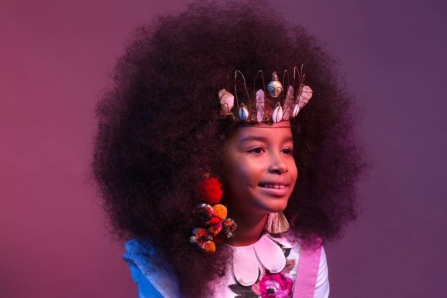 Portraits of black girls rocking natural hair  Glamour UK