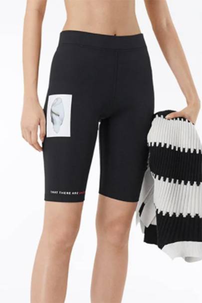 printed cycling shorts