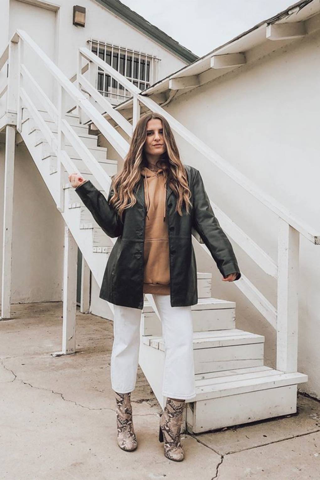 oversized leather jacket zara