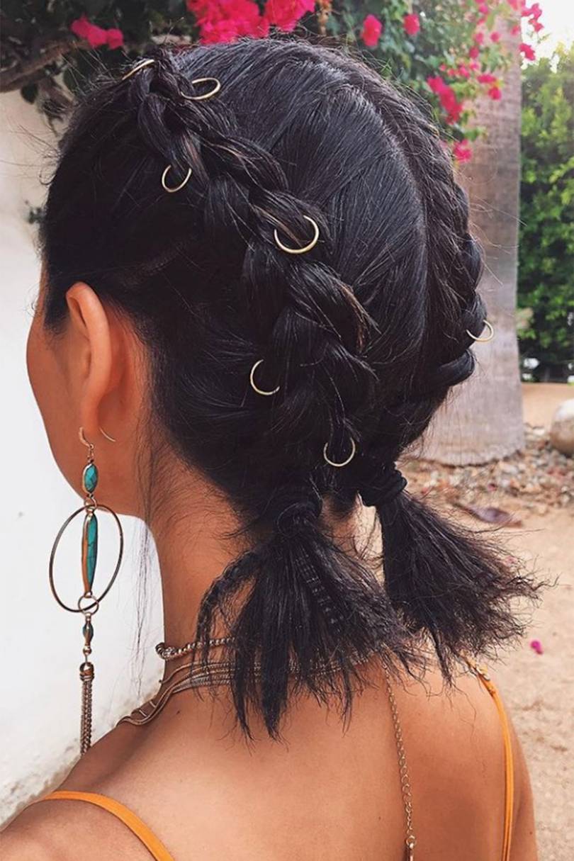 27 Ways To Tie Your Hair Back If It’s Super Short | Glamour UK