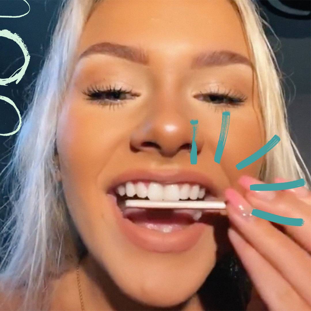 Image: Dentists are cringing at the dumbest new TikTok trend - nail-filing your teeth